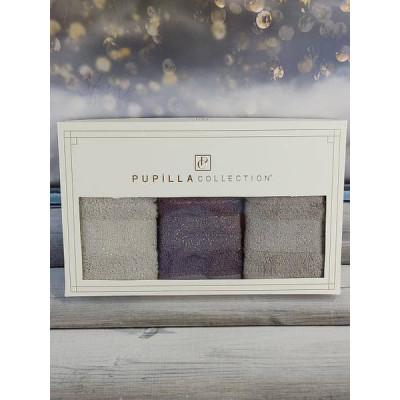 Рушники Pupilla Kristal mor 30х50см Бамбук набір 3шт
