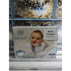 Ковдра з подушкою дитяча Unicolor bebe 100х150см Наповнювач силікон