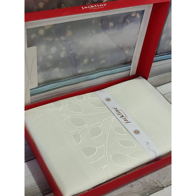 Скатертина Tropik home LEAF 160х220см Жаккард Поліестер