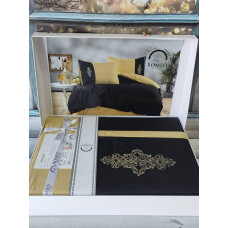 Постільна білизна Romeo Vis.Yellow blac Ранфорс Бавовна Євро розмір