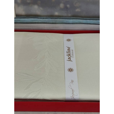 Скатертина Tropik home OLIVE 160х220см Жаккард Поліестер