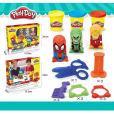 Набір тесту для ліплення Супергерої 3 баночки Play-Doh