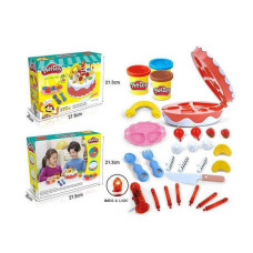 Набір тіста для ліплення 3 баночки з формами Cake Mountain Play-Doh
