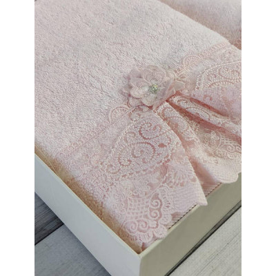 Рушники Pupilla Romantik pembe Бамбук набір 2шт