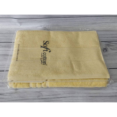 Рушники Soft cotton Aria yellow Махра набір 2шт