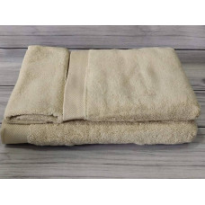 Рушники Soft cotton Micro bej Махра набір 3шт