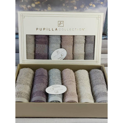 Рушники Pupilla Kristal 30х50см Бамбук набір 6шт