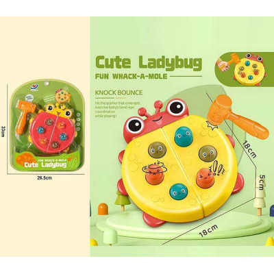 Іграшка Стукалка Сонечко Cute Ladybug Жовта