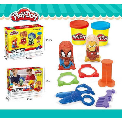 Набір тесту для ліплення Супергерої 2 баночки Play-Doh