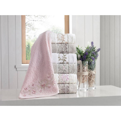 Рушники Pupilla Eva butterfly 70х140см Пеньє набір 6шт