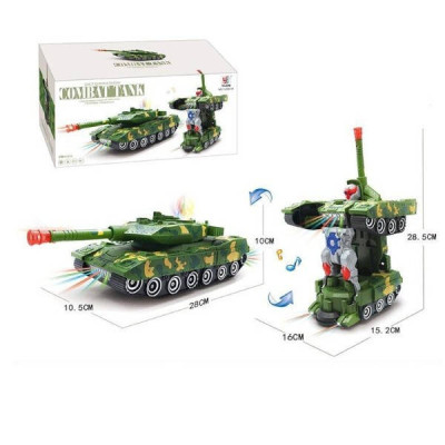 Іграшка Танк-трансформер зі звуковими та світловими ефектами Combat Tank