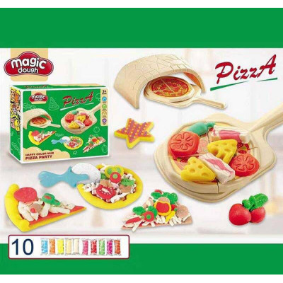Набір тіста для ліплення Піцерія 10 кольорів з формами Magic Dough
