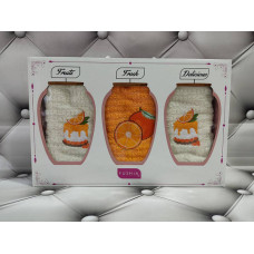 Рушники кухонні Fushia Fresh 40х60см Махра набір 3шт