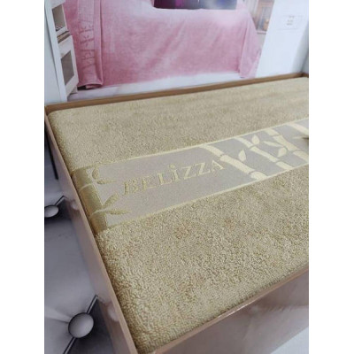 Простирадло Belizza Gold bej 200х220см Бамбук