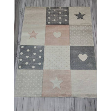 Килимок у дитячу кімнату прогумований Belizza Patchwork 140х190см Велюр