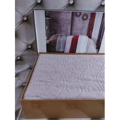 Простирадло Belizza Hanzade lila 200х220см Велюр