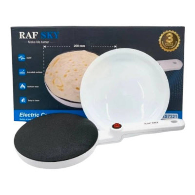 Млинець електричний 650Вт Electric Crepe Maker RAF SKY RS7321 Білий