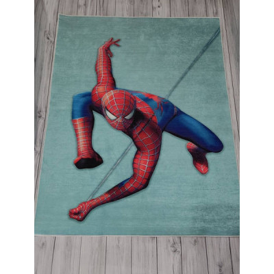 Килимок у дитячу кімнату прогумований Belizza Spiderman 140х190см Велюр