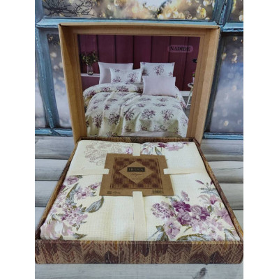 Літнє покривало-піке Irina home Nadide 220х240см Вафельне