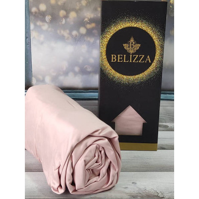 Простирадло на гумці з наволочками Belizza Pembe 180х200см Сатин