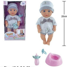 Іграшка Пупс 20см на горщику + аксесуари Yala Baby YL-2320 B-G