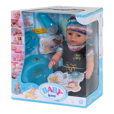Іграшка Пупс інтерактивний 42см 8 функцій + аксесуари Baby Love BL-013B