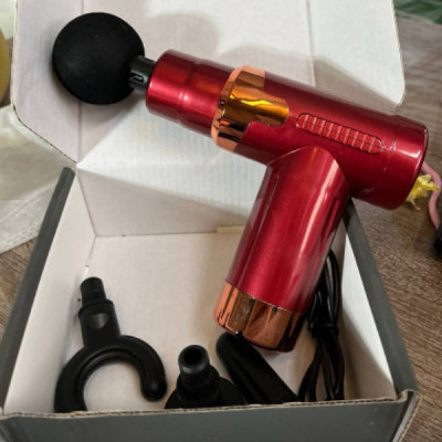 Масажний пістолет для м'язів Massage Gun JY760 Червоний