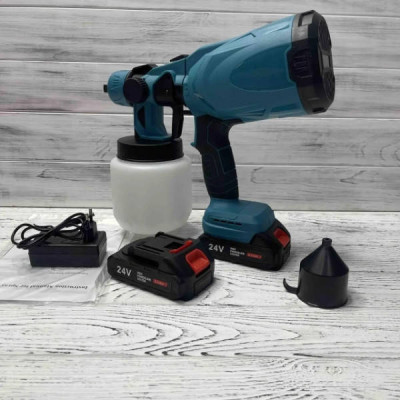 Краскопульт акумуляторний на 2 акумулятори 24V Paint Sprayer