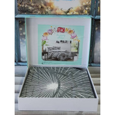 Постільна білизна Tac Sparkle Grey Ранфорс Євро розмір