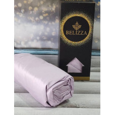 Простирадло сатинова на резинці Belizza lila 180х200см