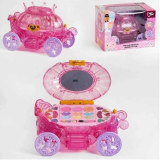 Набір дитячої косметики у вигляді карети 2 рівня Dream Crystal Make up car
