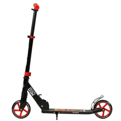 Самокат двоколісний з алюмінієвим гальмом R-88505 Best Scooter Чорний з червоним