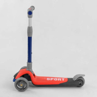 Самокат триколісний з підсвічуванням Best Scooter F-44077 Червоний