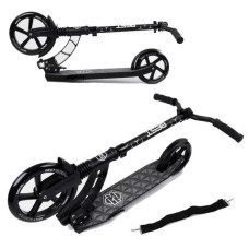 Самокат двоколісний 2 амортизатори колеса 20см 47351 Best Scooter Чорний