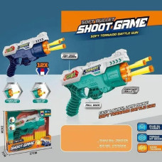 Автомат іграшковий з м'якими патронами 12шт Shoot Game Синій