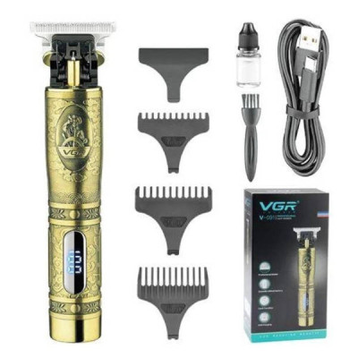 Тример для волосся та бороди з LED дисплеєм VGR V-091