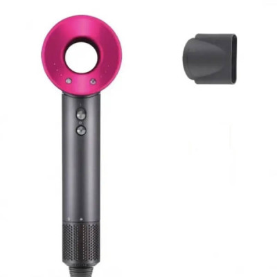 Фен для волосся з насадкою-концентратором 1600Вт Hair Dryer Fan Фуксія