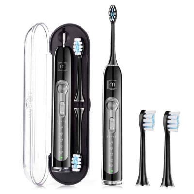 Набір Medica+ 2в1:Ультразвукова зубна щітка Medica+ ProBrush 9.0 Ultrasonic (Японія) Чорна+Біла 50147