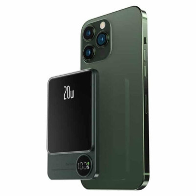 Power Bank з підтримкою бездротової зарядки MagSafe 10000мАч Q9 Зелений