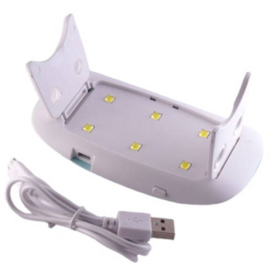 Лампа для гель лаку 6W LED UF SUN mini Блакитна