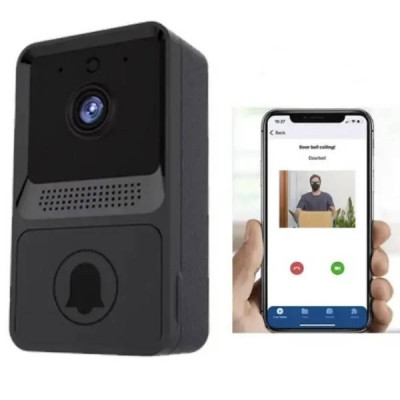 Бездротовий дверний відеодомофон WIFI Mini Doorbell Чорний