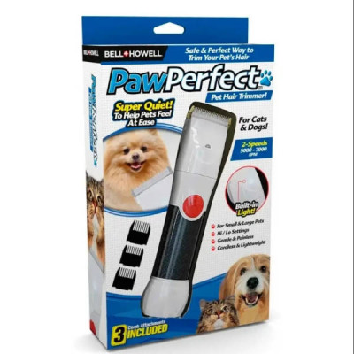 Бездротова машинка для стрижки тварин PAW PERFECT 4 насадки