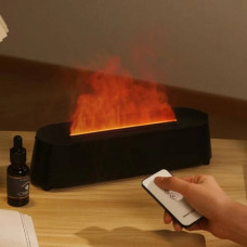 Зволожувач повітря з ефектом полум'я Flame Diffuser Humidifier Чорний