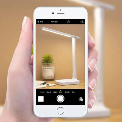Настільна лампа акумуляторна LED Rechargeable Rotary Table Lamp Біла