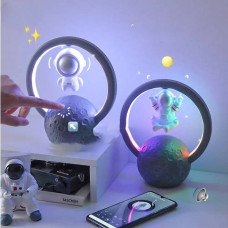 Нічник астронавт Night Lights RGB Astronaut Bluetooth Сірий