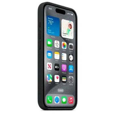 Чохол для смартфона Silicone Full Case AAA MagSafe IC для iPhone 15 Pro Max Black