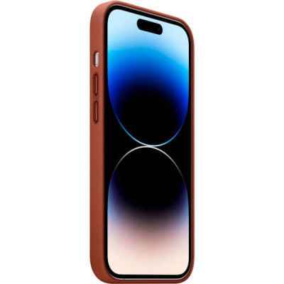 Чохол для смартфона Leather AAA Full Magsafe IC для iPhone 14 Pro Max Saddle Brown