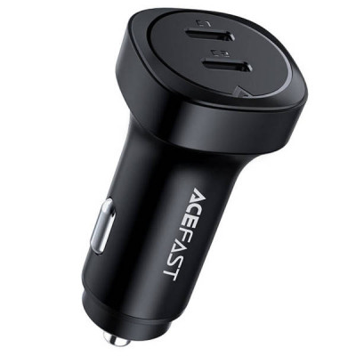 Зарядний пристрій ACEFAST B2 72W dual USB-C metal car charger