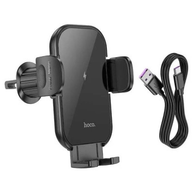 Тримач для мобільного з БЗП HOCO HW4 Journey wireless
