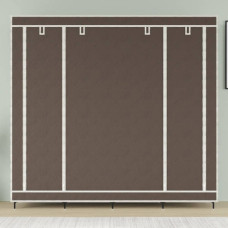Шафа для одягу тканинна 4 секції 170х45х170см Storage Rack 28170 Коричнева
